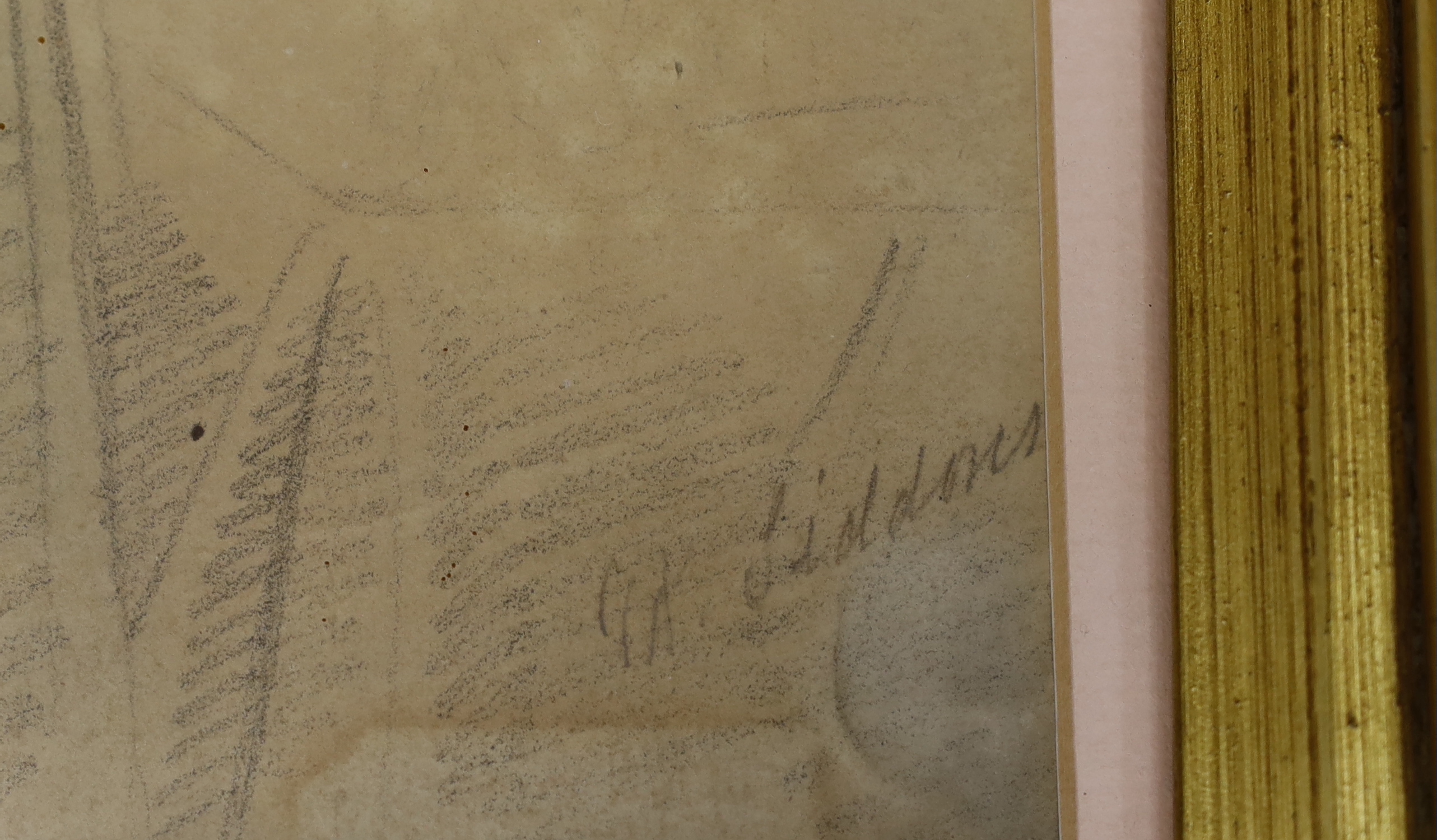 G.A. Siddons (19th C.), pastel, Three quarter length portrait of a lady, signed, 35 x 27cm